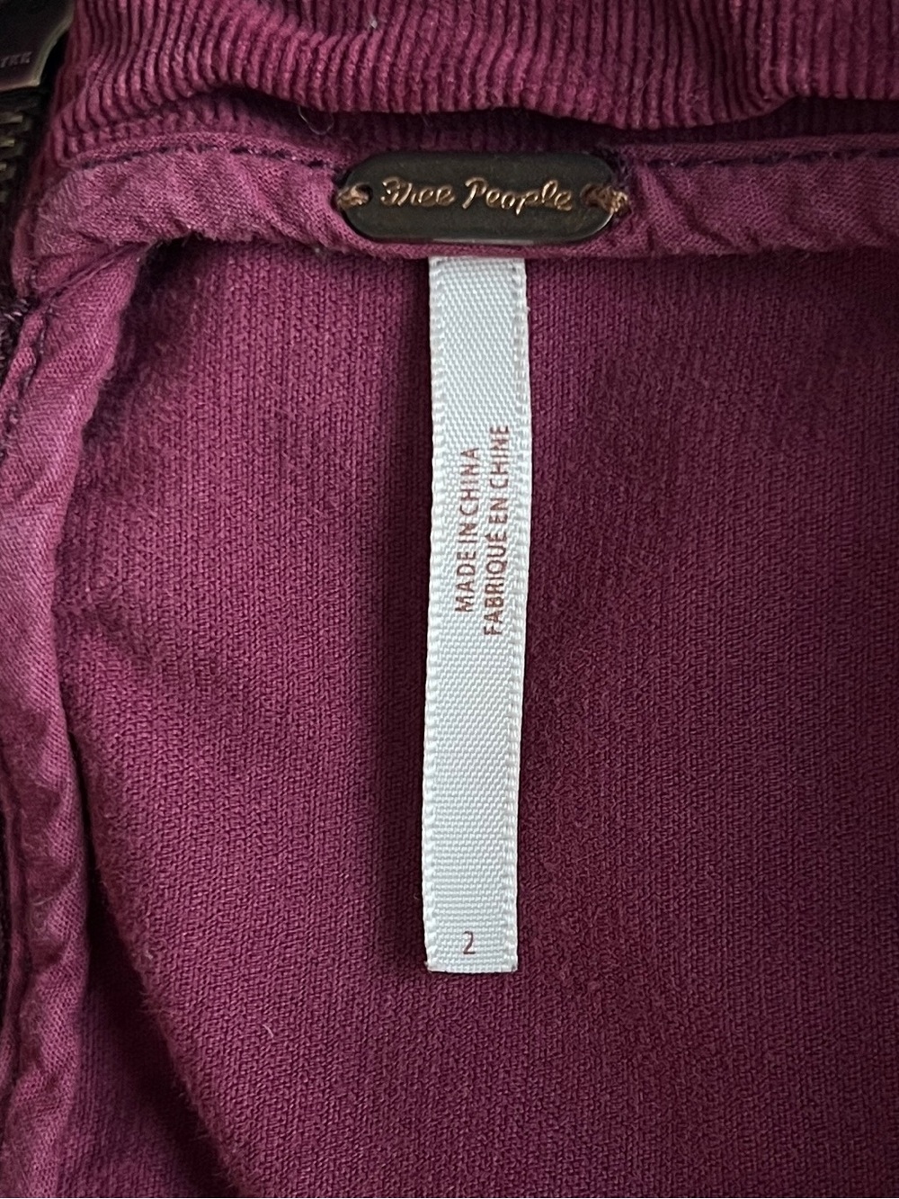 Free People Modern Femme Corduroy Skirt in Mulberry - sz 2 - Picture 9 of 9